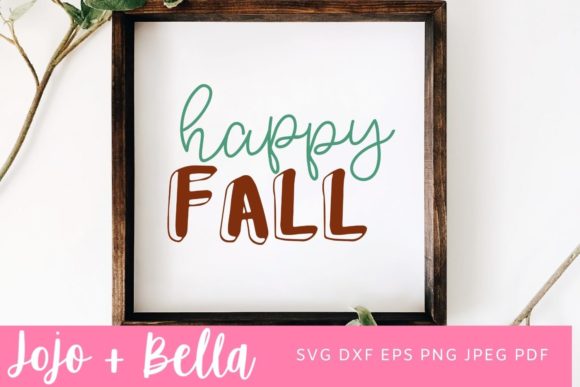 Happy Fall SVG for Crafts and Graphics