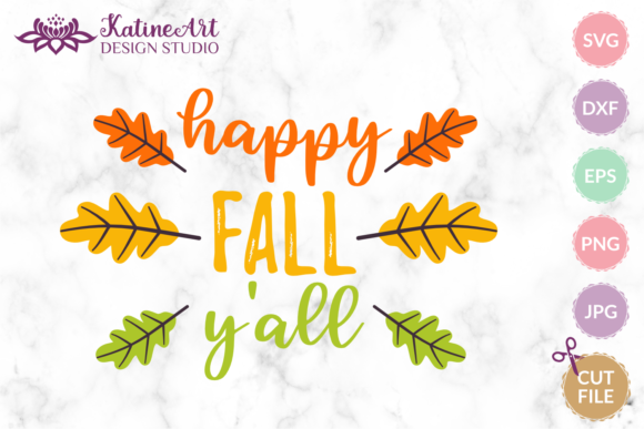 Happy Fall Yall Svg Graphics & Crafts