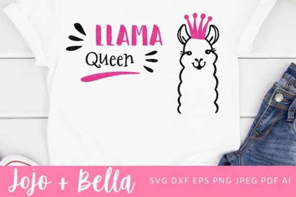 Llama Queen SVG, Drama Queen Svg, Llama