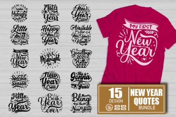 New Year Quotes SVG, New Year Bundle